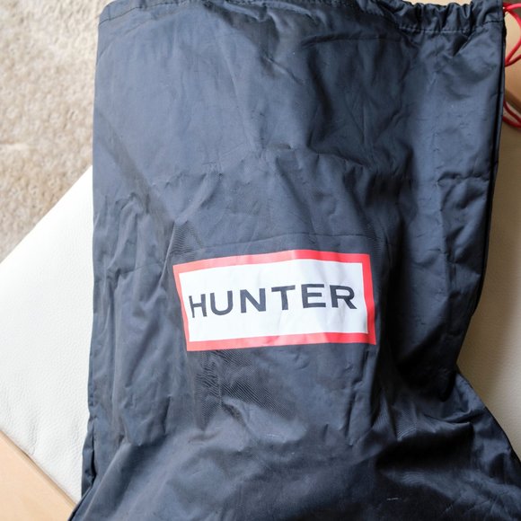 HUNTER Watling Black Lace-Up Rain Boots 6 - Picture 14 of 15